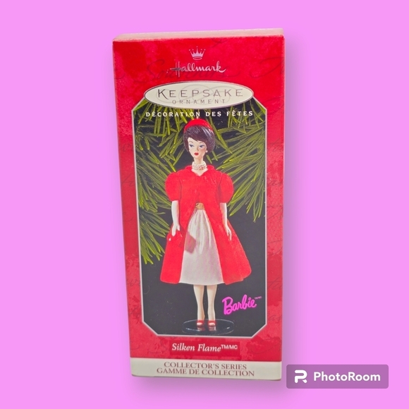 Vintage 1998 Hallmark Keepsake Barbie Silken  Flame Ornament - Picture 1 of 6